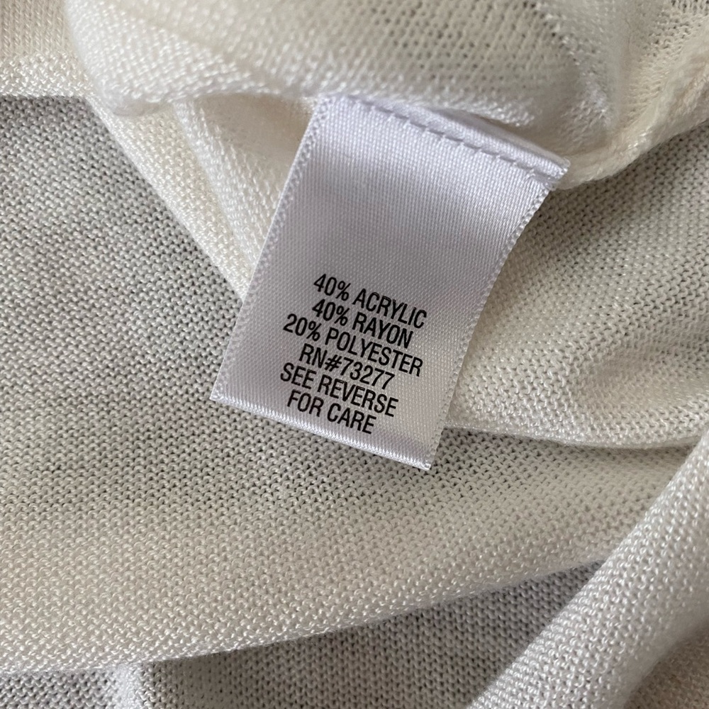 Apt 9 Thin White Sweater Dress - Picture 3 of 5